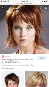 Edgy shag cut with gray hair accentuation suggestions