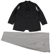 At jcpenney, you'll find a wide selection of men's suits in blue, gray, black, and brown featuring a variety of plaid designs. Y S For Men Plaids Switching Design Jacket Pants Black Grey M S M Playful