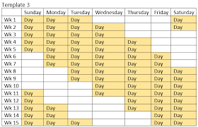 Four days on (second shift) three days off Top 3 Schedule Examples For 24x7 Coverage With 8 Hour Shifts