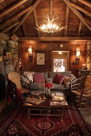 Rustic Cabin Decor For When I Get My Cabin In The Woods Awesome Chandelier Thingy Cabin Style Rustic Cabin Rustic House