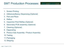 Pcb Assembly Process Flow Chart Ppt Www Bedowntowndaytona Com