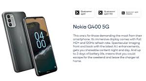 Nokia G400 and G100 coming with ...