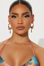 Aretes Dazzled Drip Hoop