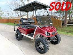 sharp looking burgundy club car ds 48 volt 4 seater golf cart with custom spartan bodies golf carts spartan body hard boiled egg peeler