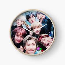 Aesthetic bts circle group picture. Bts Clocks Redbubble