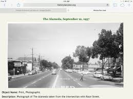 The Alameda San Jose Ca September 12th 1957 See Andy S Pet Shop On The Right San Jose California San Santa Clara