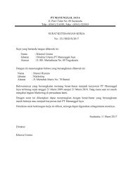Kepala kantor imigrasi kelas i. Contoh Surat Keterangan Karyawan Contoh Surat