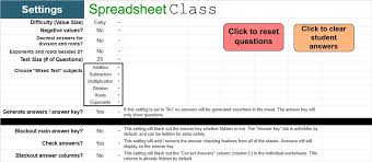 For improvements, features, bugs, glitches: Google Sheets Math Worksheets Template