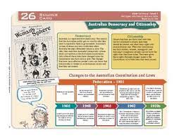 australian democracy and citizenship year 6 card 25 australian history centres