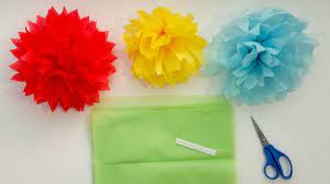Maybe you would like to learn more about one of these? How To Make Tissue Paper Pom Pom Flowers In 4 Easy Steps Youtube