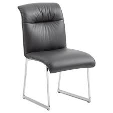 Joop Stuhl Edelstahl Longlife Leder Silber Schwarz Jetzt Bestellen Unter Https Moebel Ladendirekt De Kueche Und Esszimm Esszimmerstuhle Stuhle Lederstuhle