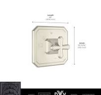 Belshire® Single Handle Pressure Balance Valve Trim Only ...