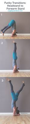 Funky Transitions Headstand To Forearm Stand Yogabycandace Headstand Yoga Yoga Poses Advanced Advanced Yoga