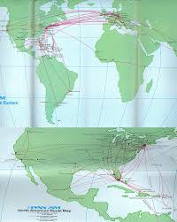 Route Maps Pan Am Airlines Timetables Route Maps And History Route Map Map Route