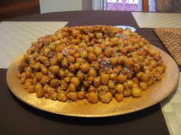Cute little balls of fried dough are coated in sweet honey and topped with your favorite holiday sprinkles. Struffoli Wikipedia