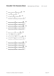 Knocking On Heavens Door Bob Dylan Chords Lyrics Tutorial Gitarren Songs Gitarre Lieder Gitarre Lernen