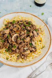 Venison Stroganoff Recipe Using Ground Venison Midwest Nice In 2021 Venison Stroganoff Venison Recipes Stroganoff Recipe