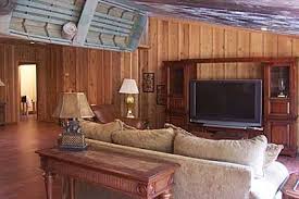 The Little Red Cabin Porch Interior Cedar Walls Bunk House