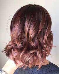 Light Balayage Ombre With Deep Rose Toner Natural Med Brown Hair Base Balayage Then Toned W Equal Parts Syn Gorgeous Hair Color Hair Styles Rose Hair Color