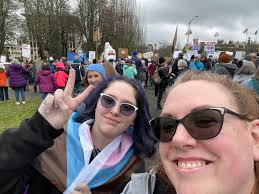 Protest in Olympia, Washington