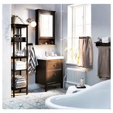 Hemnes Mirror Cabinet With 1 Door Black Brown Stain 63x16x98 Cm Ikea