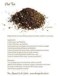 Chai Tea Health And Love Kitchen Witch Spell By Danniellerae The Magical Circle School Www Themagicalc Kitchen Witch Recipes Kitchen Witch Herbal Magic