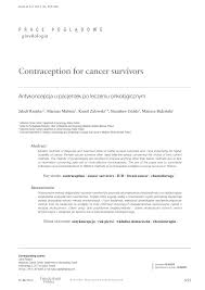 Pdf Contraception For Cancer Survivors