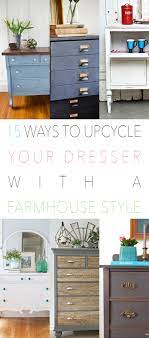 To paint this dresser i used maison blanche furniture paint. 15 Ways To Upcycle Your Dresser With A Farmhouse Style The Cottage Market