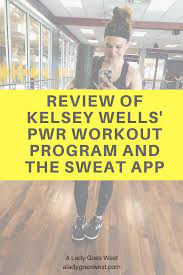 And certified trainer kelsey wells's sweat pwr (a weight training and . Review Of Kelsey Wells Pwr Workout Program And The Sweat App A Lady Goes West