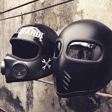 Indonesia S Helmet Game Is Found Via Caferacerofdream Croig Caferacersofinstagram Caferacer Caferace Cool Bike Helmets Helmet Motorbike Helmet