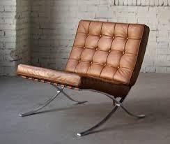 The barcelona chair is a chair designed by mies van der rohe and lilly reich, for the german pavilion at the international exposition of 1929, hosted by barcelona, catalonia, spain. Barcelona Chair Cognac Ludwig Mies Van Der Rohe Barcelona Chair Leather Chair Iconic Chairs
