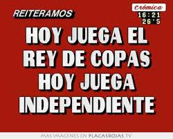 Enfrenta esta noche en el estadio de la unsa de arequipa al club independiente de argentina. Hoy Juega El Rey De Copas Hoy Juega Independiente Placas Rojas Tv