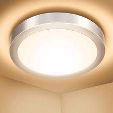 Recessed downlights in the bathroom ceiling are excellent for general lighting purposes, since they may be positioned to provide the task lighting. Led Ceiling Light Fitting Elfeland Bathroom Lights Ceiling Ip54 Waterproof 18w 1700lm 3000k Warm White 120w Equivalent Round Flush Ceiling Lights For Kitchen Living Room Bedroom And Hallway O 22cm Buy Online In