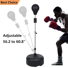 Best punching bags for apartments. Adjustable Free Standing Punching Speed Ball Bag With Boxing Gloves By Hongwu Sporting Goods Boxing Martial Arts Punching Bags Romeinformation It