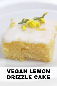 Vegan Lemon Drizzle Cake Recipe Vegan Lemon Drizzle Cake Vegan Lemon Cake Lemon Drizzle Cake