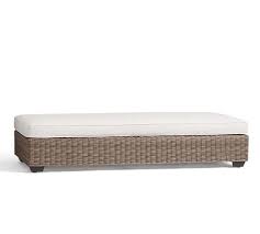 Pottery barn wicker chair and ottoman. Torrey All Weather Wicker Grand Ottoman Natural Pottery Barn