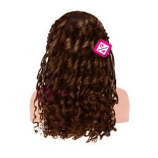 Wig Romantic Curly Hair Dark Brown Color