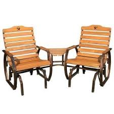 Leigh Country Tete A Tete Patio Glider With Table Tx 94092 The Home Depot Patio Glider Wooden Garden Benches Teak Garden Bench