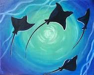 Join us for this Ocean themed Ray of Light paint and sip painting event