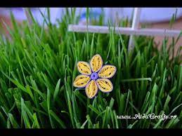 A simple quilling design, easy to make yet beautiful to use in decorating a card. Diy Quilling Flower Floare Quilling Aidacrafts Youtube
