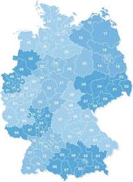 Postleitzahlen In Deutschland Postleitzahlen Deutschland Landkarte Deutschland Karte Deutschland