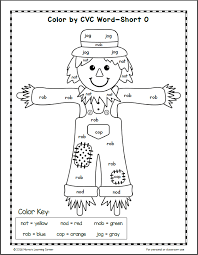 Welcome to esl printables, the website where english language teachers exchange resources: Fall Color By Cvc Word Worksheets Mamas Learning Corner