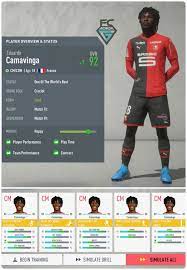Midfield maestro, stade rennais youth academy graduate eduardo camavinga, has finally been added into fifa 20 career mode! Fifa Career Gems On Twitter E Camavinga End Of Season 2 Age 18 Ovr 92 Trained Weekly Fifa20