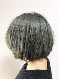 イルミナカラー フォレスト ヘアカラー アッシュグレー 髪 カラー ボブ ヘアカラー