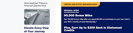 Earn 60,000 bonus miles, 5,000 medallion qualification miles (mqms), plus a $100 statement credit after you spend $3,000 in purchases on your new delta skymiles platinum business american express card within your first 3 months.† Up To 90 000 Miles 20 000 Mqms 200 With Co Branded Delta Credit Card Offers Travelupdate