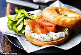Smoked salmon canapes free stock public domain. Best Of Brunch Recipe Toasted Bagels With Smoked Salmon And Pickled Cucumber Daily Mail Online