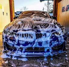 Bmw F82 M4 Blue Carwash Car Wash Girls Car Wash Car Wash Business