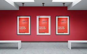 Free Art Gallery Mockup Mockups Design Free Premium Mockups Poster Mockup Canvas Gallery Wall Art Gallery Wall