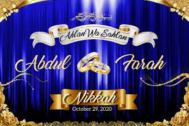 Nikkah Royal Blue Modelo Postermywall