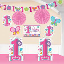 Wie bereits erwähnt, gehört eine autorennbahn unbedingt zur formel 1 dekoration. Sweet Birthday Girl 1 Geburtstag Deko Set 10 Tlg Happy Balloon